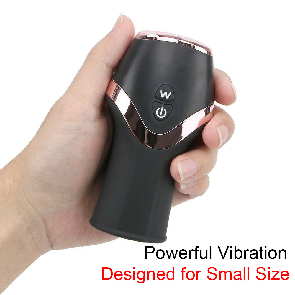 Multispeed-Male-Vibrating-Massager-Cup-toys-Silicone-Waterproof-Rechargeable US