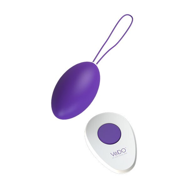 Vedo Ultimately Pleasurable Peach Rechargeable Egg Vibrator Into You Indigo, New