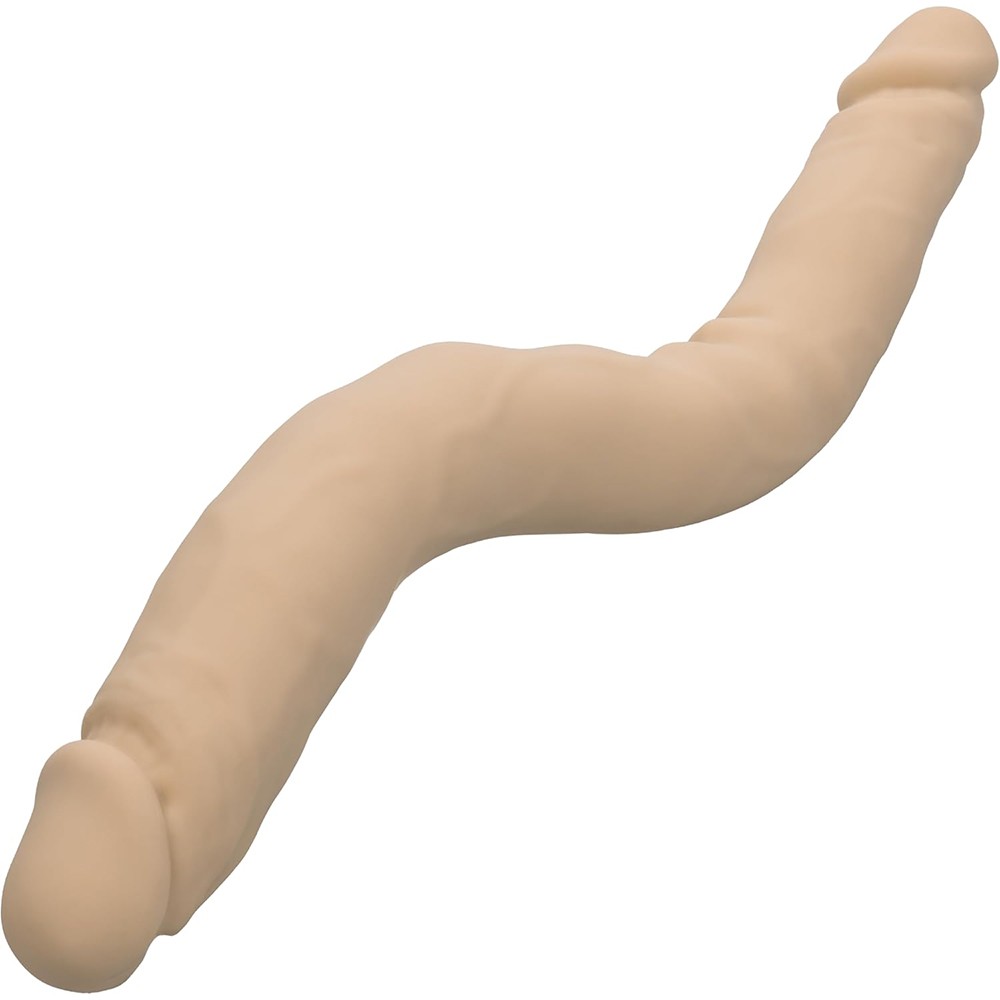 Silicone Studs Bend And Hold Dual Dong 16″ Ivory
