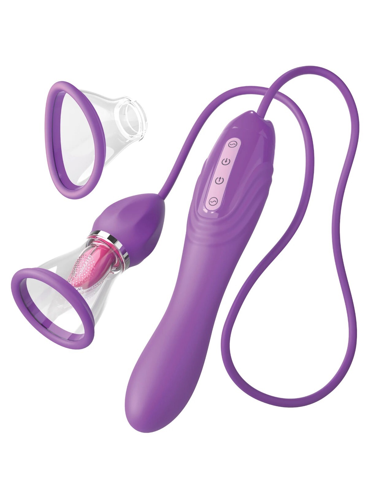 Pipedream Her Ultimate Pleasure Max Oral Licking Suction Vibrator Vibe
