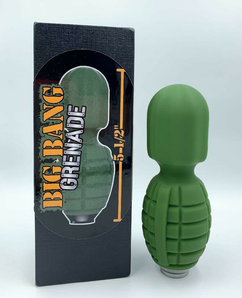 Hand Grenade Vibration Vibrator Therapy Massager Men / Women Military Camo Green
