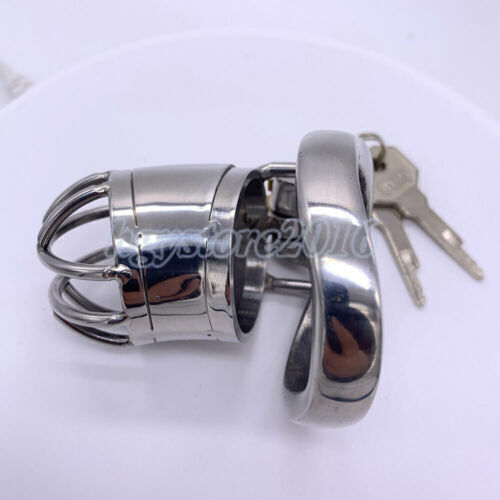 Metal Male Penis Lock Metal Chastity Cock Cage Virginity Device Sex Toys