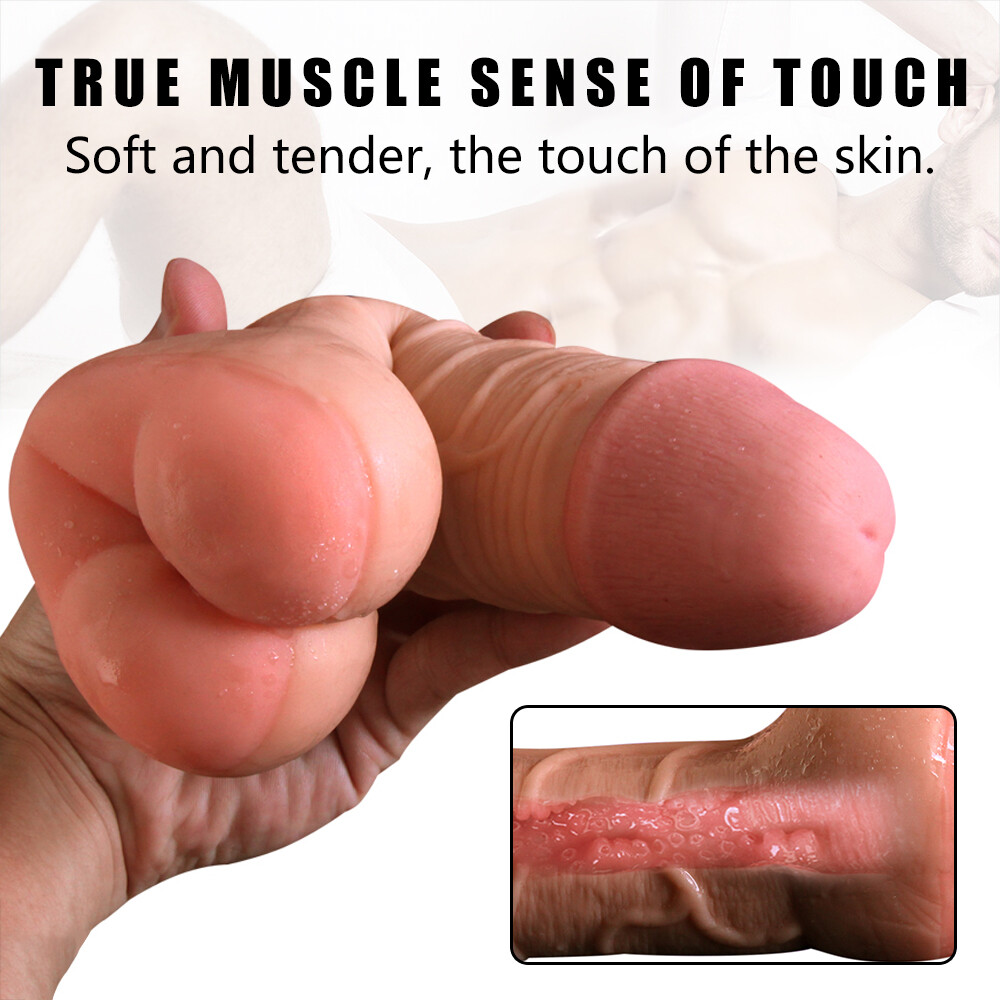 8in Penis Sleeve Adult Male Realistic Vagina Pocket Pussy Masturbator Sex Toys