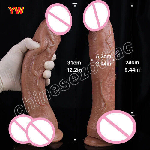 12inch Dildo Dick Suction Cup Silicone Penis Female Masturbation Erotic