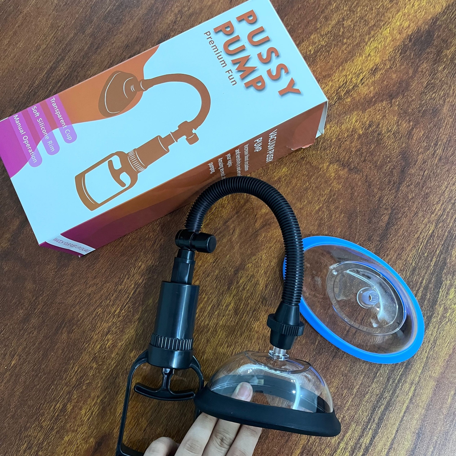 Pussy Pump Vaginal Labia Clitoris Suction 2 Cups Enhancer Enlarger Sex Toy Women