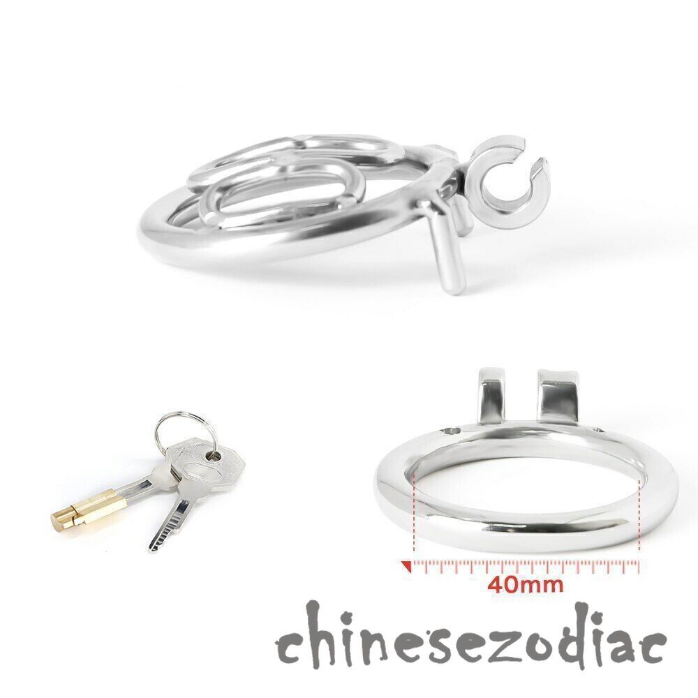 Chastity Cage Stainless Steel Male Chastity Device with Lock Penis Lock Penis