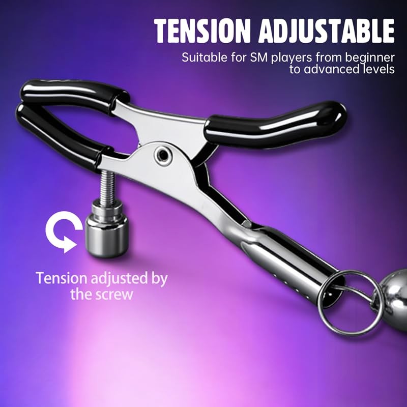 BDSM Nipple Clamps Adult Sex Toys, Toys Tension Silver Black