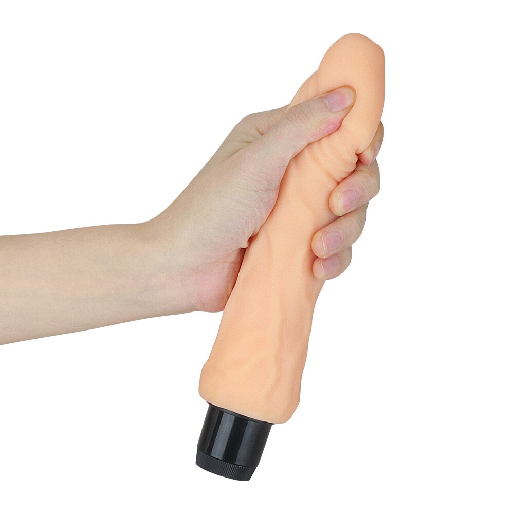 8 inch Xtreme I Cyberskin Multi-Speed Vibrating Dildo Sex Toy for Women