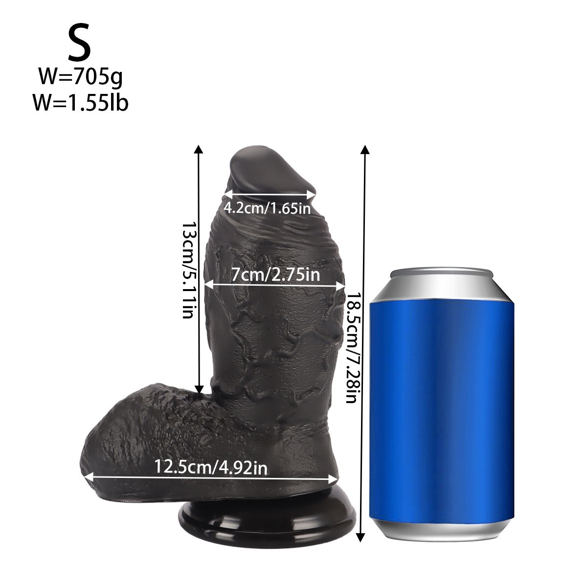 Super Big Extra Large Thick Fat Cock with Balls Suction Cup Dong Dildo Sex Toy