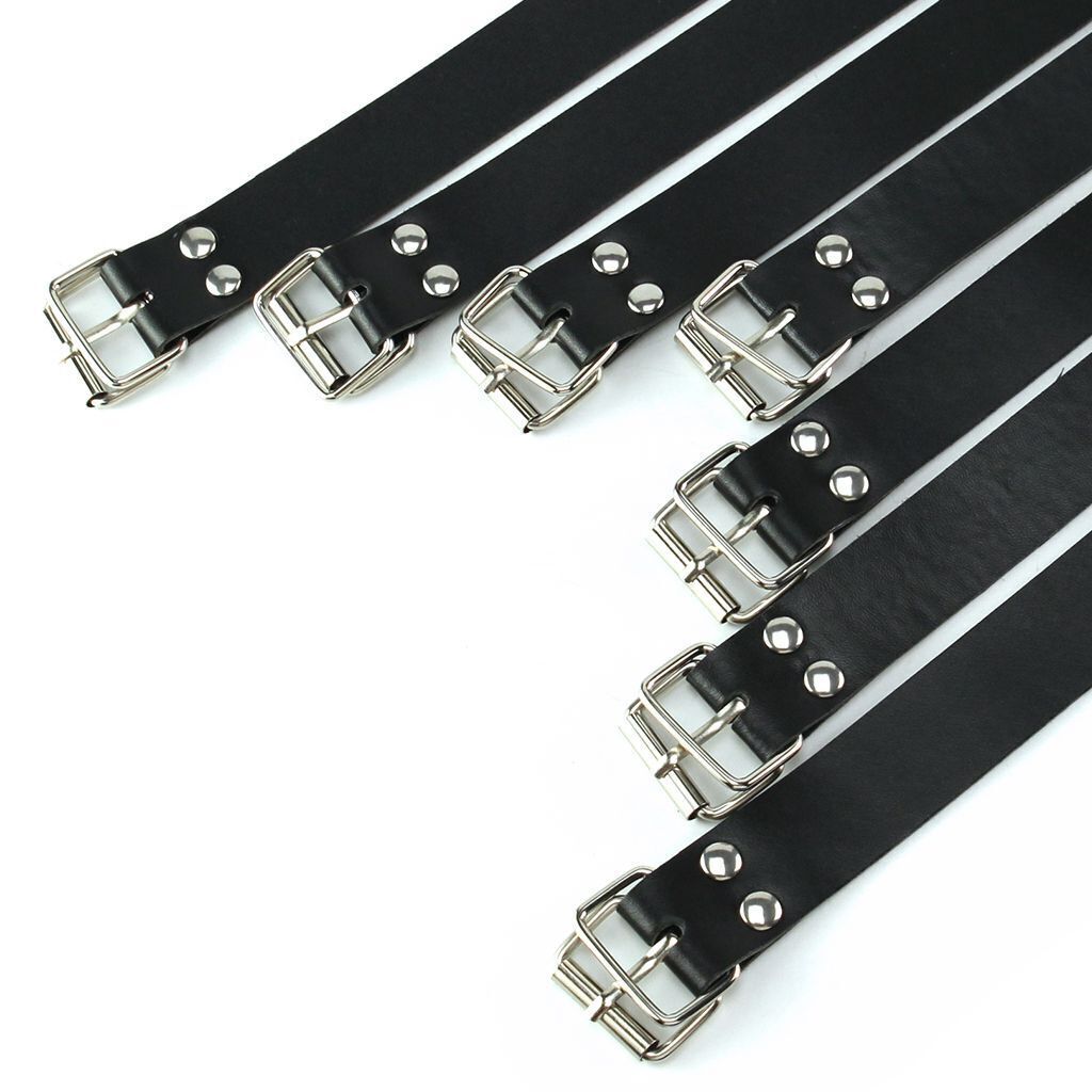 7Pcs Leather Straps Bondage Full Body Harness Restraints Belts Slave BDSM Toy