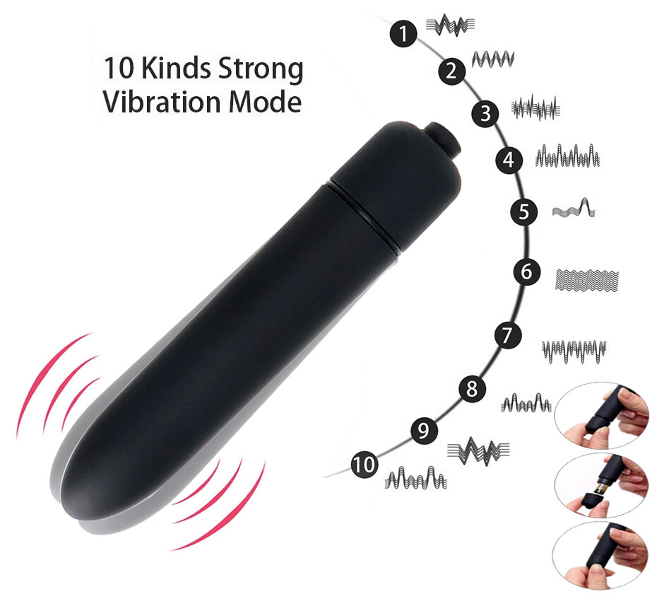 10 Speed Vibrator Mini Bullet G-Spot Dildo Clit Massager Women Sex Toy US Seller