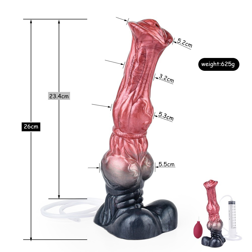 Silicone Squirting Penis Fantasy Knot Ejaculation Dildo Large Anal Plug Sex Toys