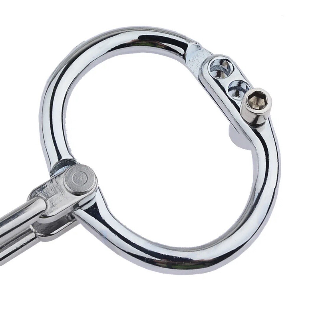 Unique 3-Position Locking Manacles Shackles Handcuffs Restraint Hex Key Z/Alloy