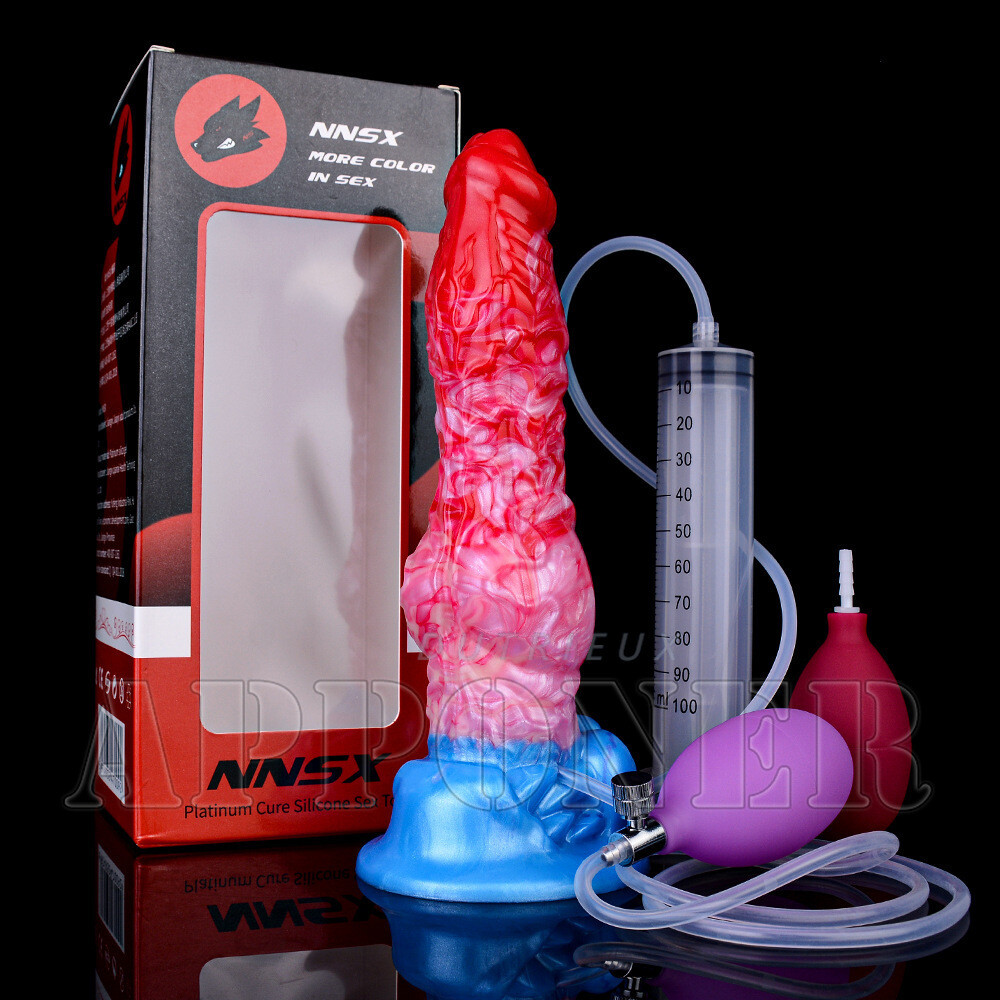 Inflatable Dildo Large Anal Dilator Soft Silicone Inflatable Penis Anal Sex Toy