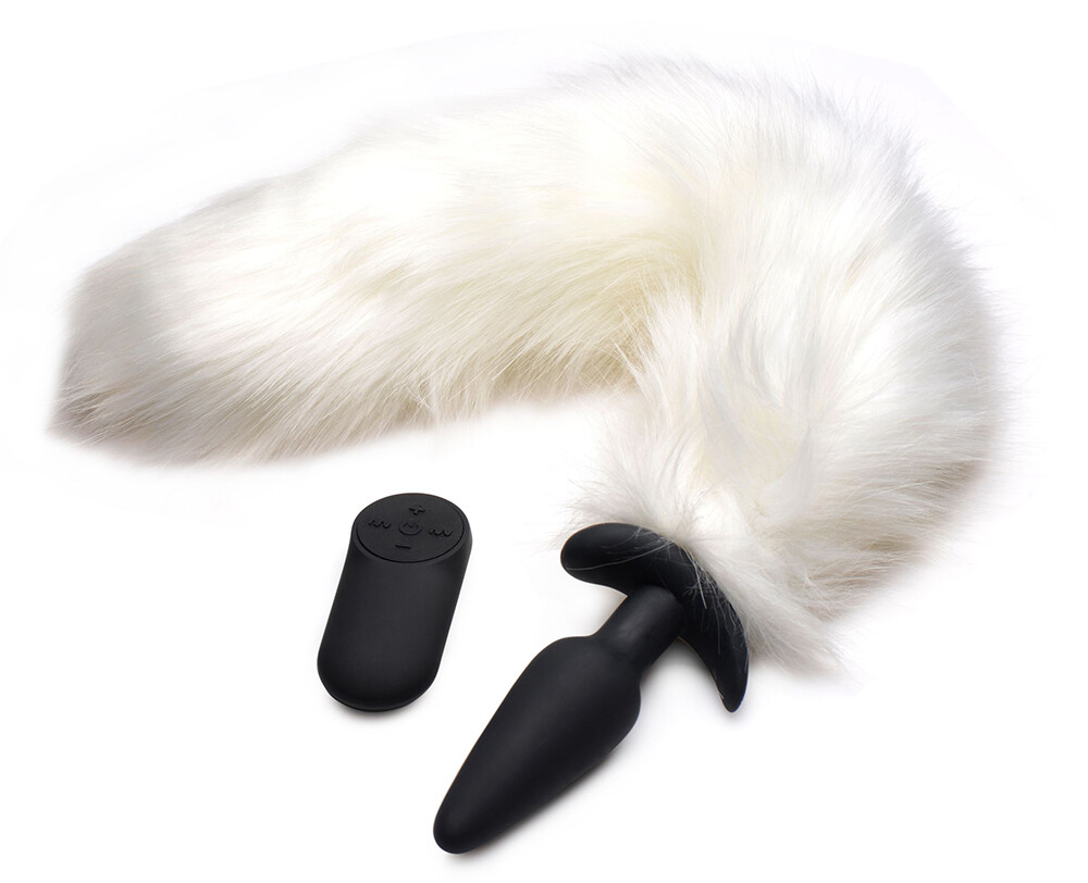 Anal Butt Plug With Tail Vibrating AnalPlug With Remote Control Cosplay Sex Toy