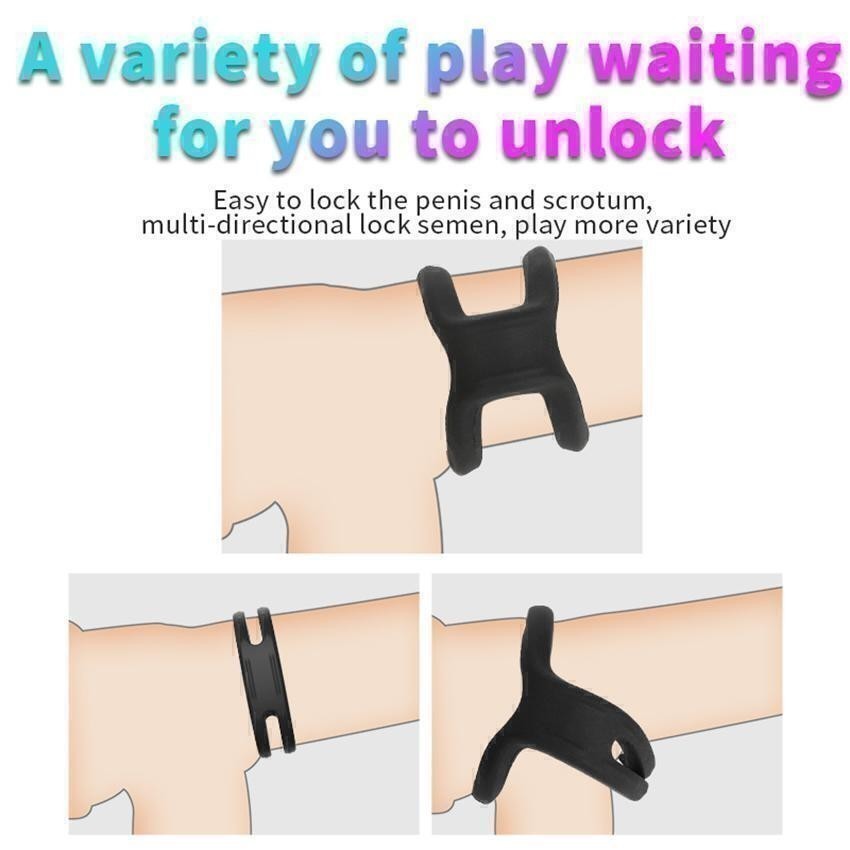 Silicone-Balls-Stretcher-Scrotum-Ring-Penis-Enhancer-Cock-delay-time