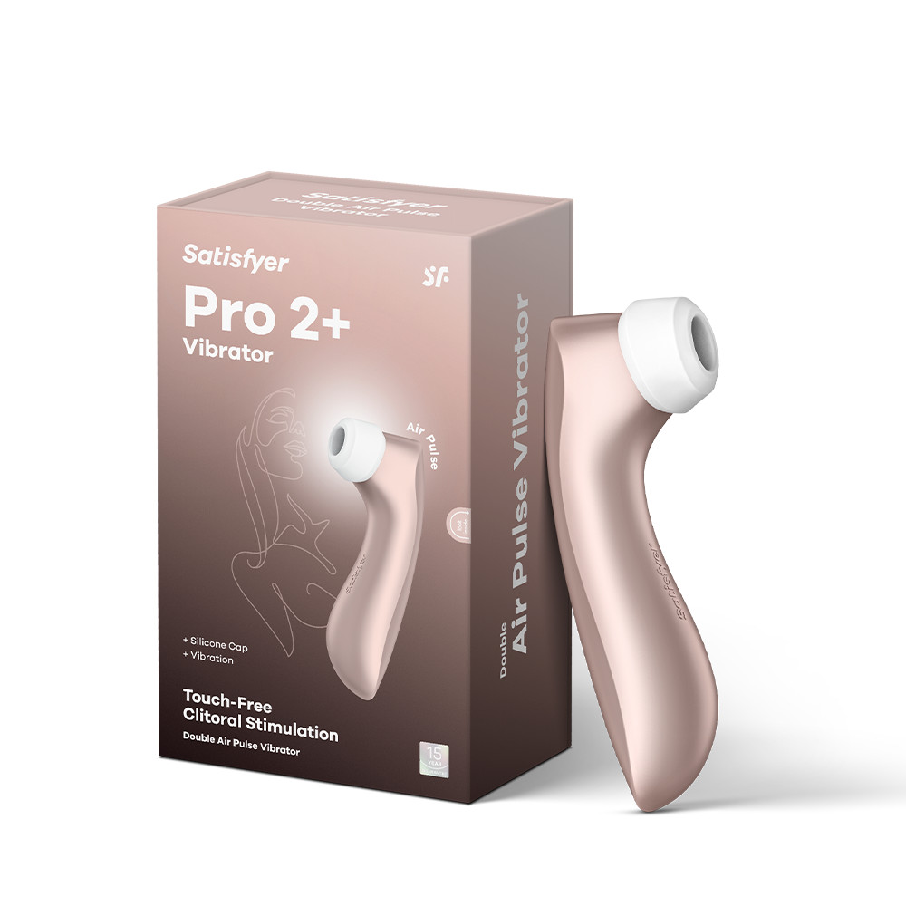 Satisfyer Pro 2+ Clitoral Stimulator + Vibrator – Clitoris Sucker, Waterproof