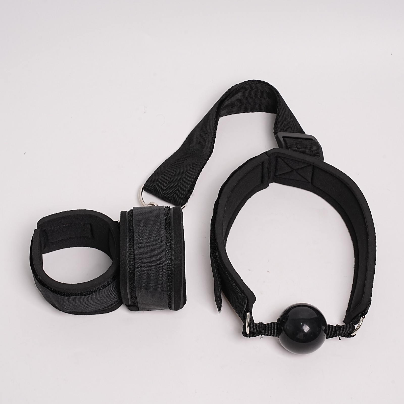 Nylon Bondage Set Fetish Handcuffs Mouth-Gag Slave BDSM Couples Game Sex Toys