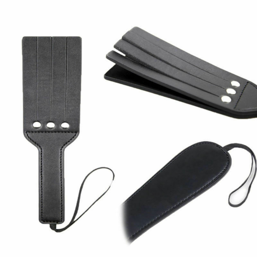 Bondage Punish Fetish PU Leather Spanking Paddles Whip Cosplay Flogger Sex Toys
