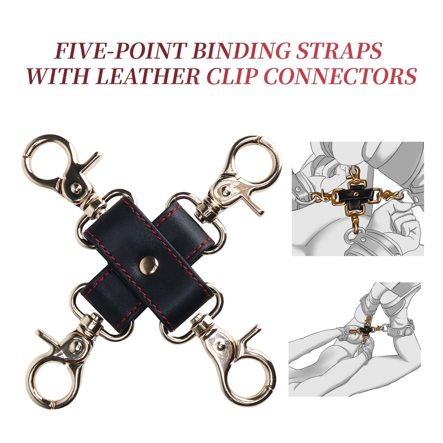 PU Leather Padded Handcuffs Ankle Cuffs Neck Collar Choker Bondage Set Roleplay