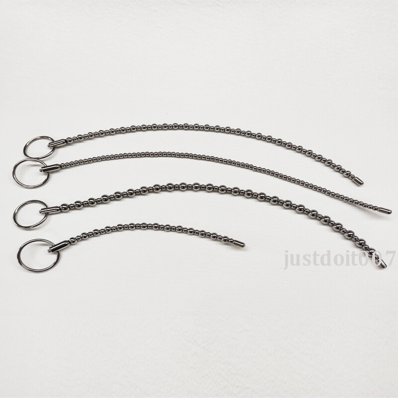 Male Penis Beads E-stim Shock Urethr Sounding Dilator Penis Chastity Device