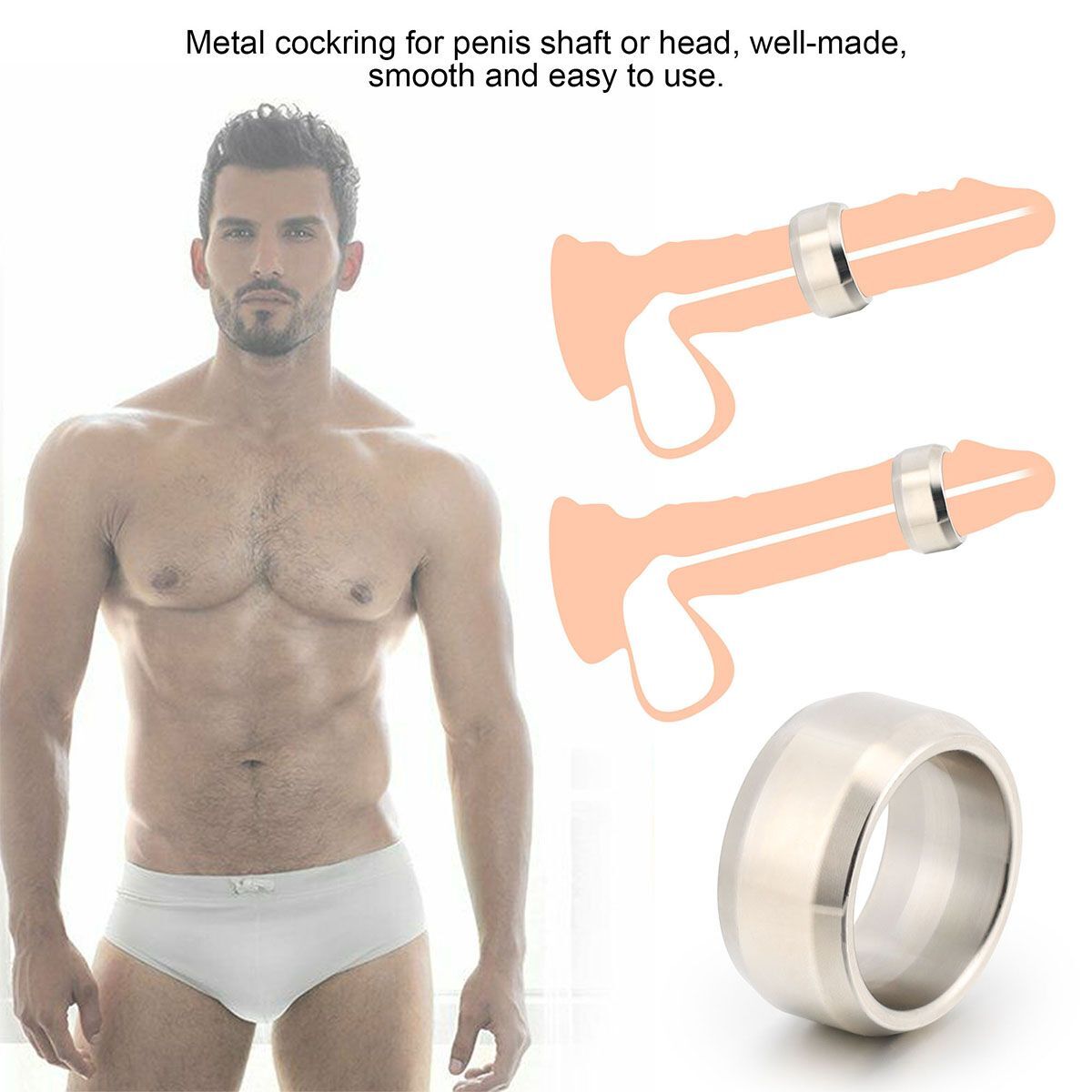 Stainless Steel Cock Ring Penis Ring Chastity Cage Cockring Glans Rings For Mens