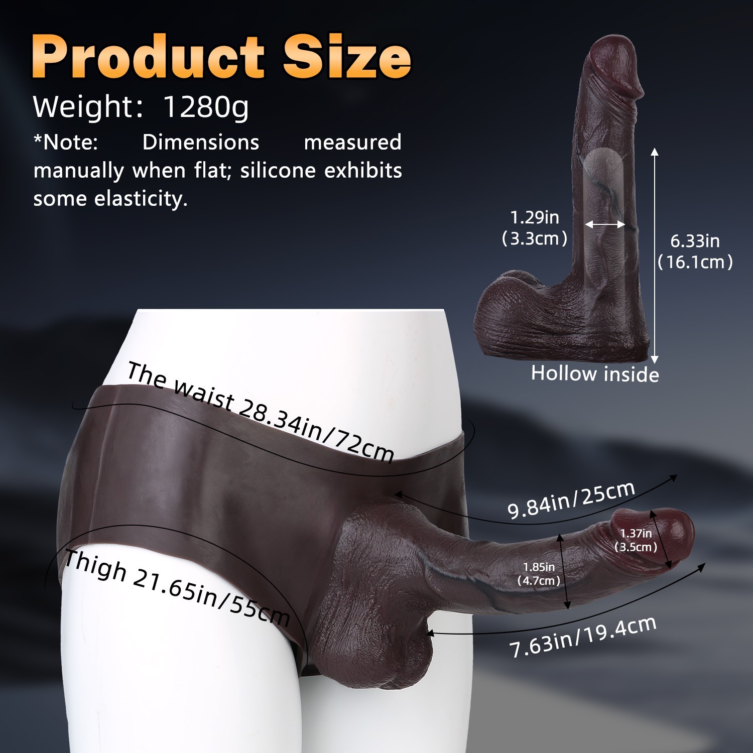 Realistic Penis Extender Pants Cock Sleeve Hollow Strap On Sheath Silicone Dildo