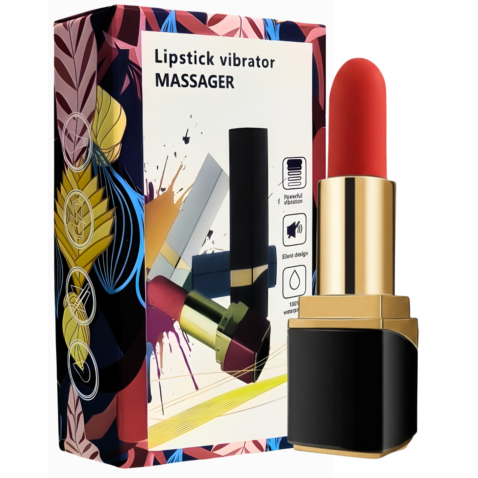 Lipstick Vibe Mini Vibrator, Rechargeable 10 Speed & Waterproof Massage Stick