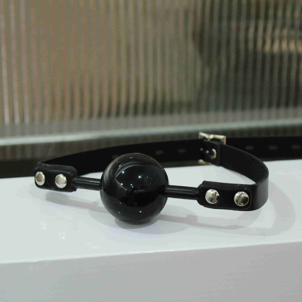 Faux Leather Silicone Flirting Mouth Ball Gag Bondage Slave Sex Toys Couples