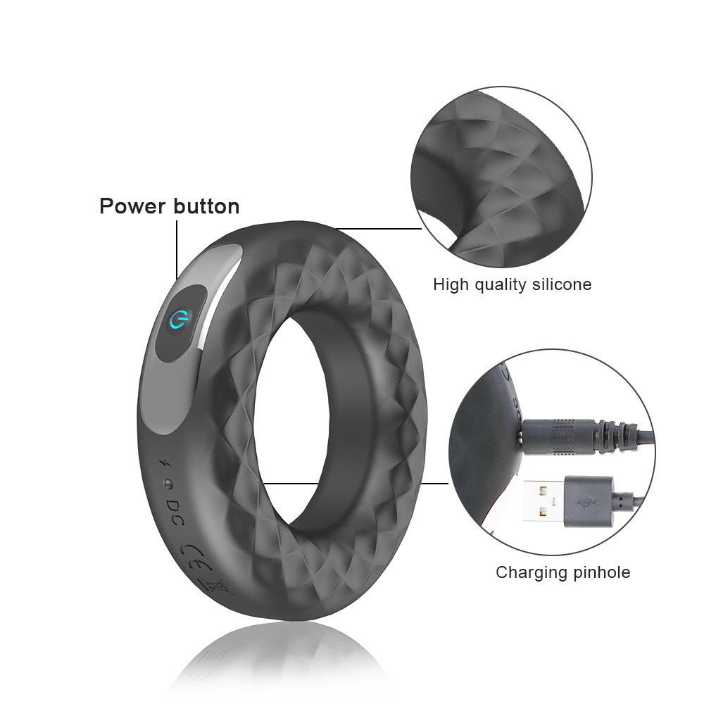 Men Penis Cock Ring Vibrator G-spot Dildo Massager Sex Toy For Women-Couples