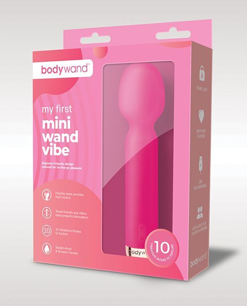XGen Unisex Vibrating Bodywand My First Mini Wand Rechargeable Vibe- Pink