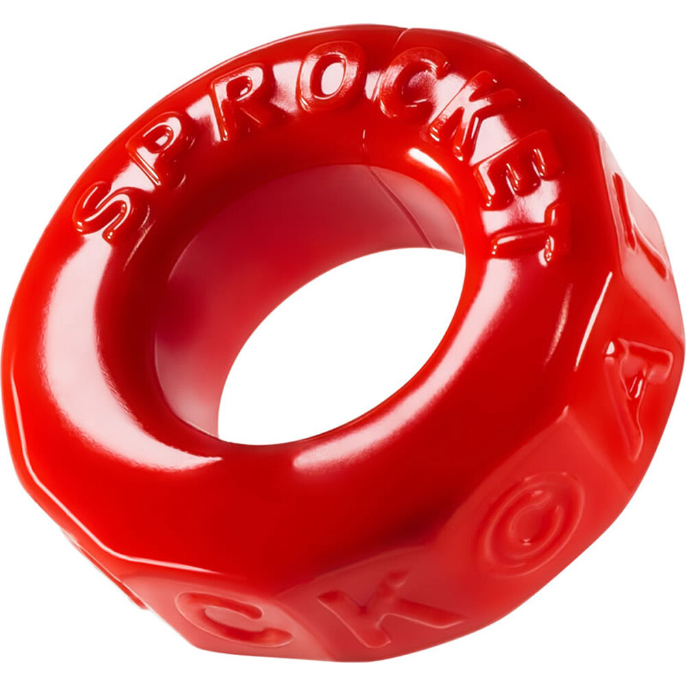 Oxballs Atomic Jock Sprocket Ring Enhancing Device Red