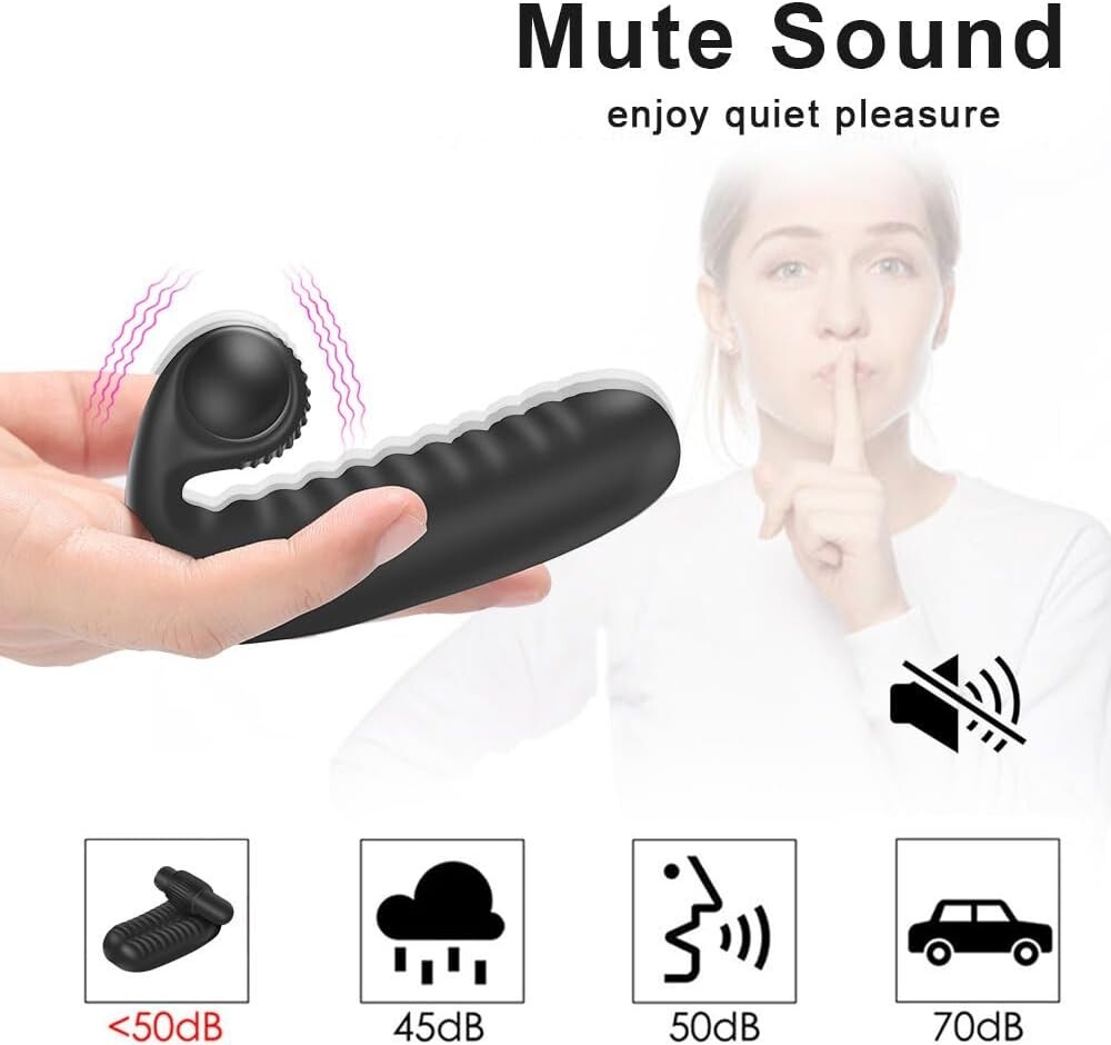 Finger Vibrator G-spot Clit Massager Stimulator Sex Toys for Women Rechargeable