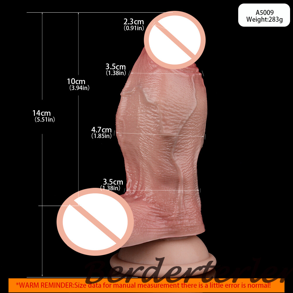 Double Layer Silicone Realistic Dildo With Suction Cup Artificial Penis