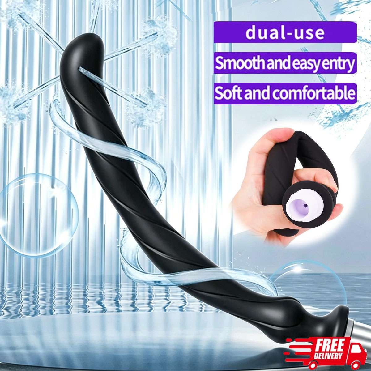 Cleaning Anal Shower Enema Douche Nozzle Wash Anus Vaginal Colon Cleaner Hollow
