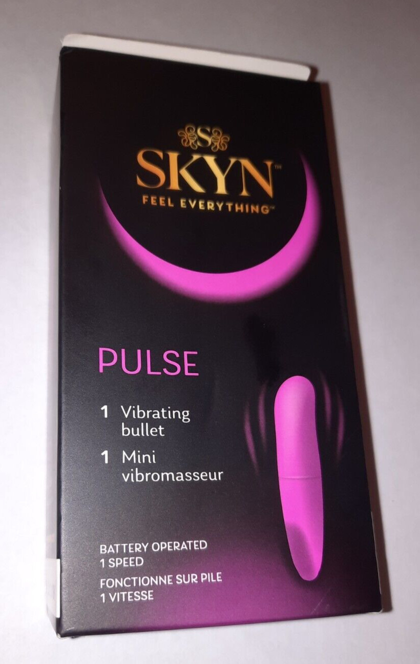 Skyn Pulse Vibrating Bullet Personal Massager Battery 1 Speed Portable – New