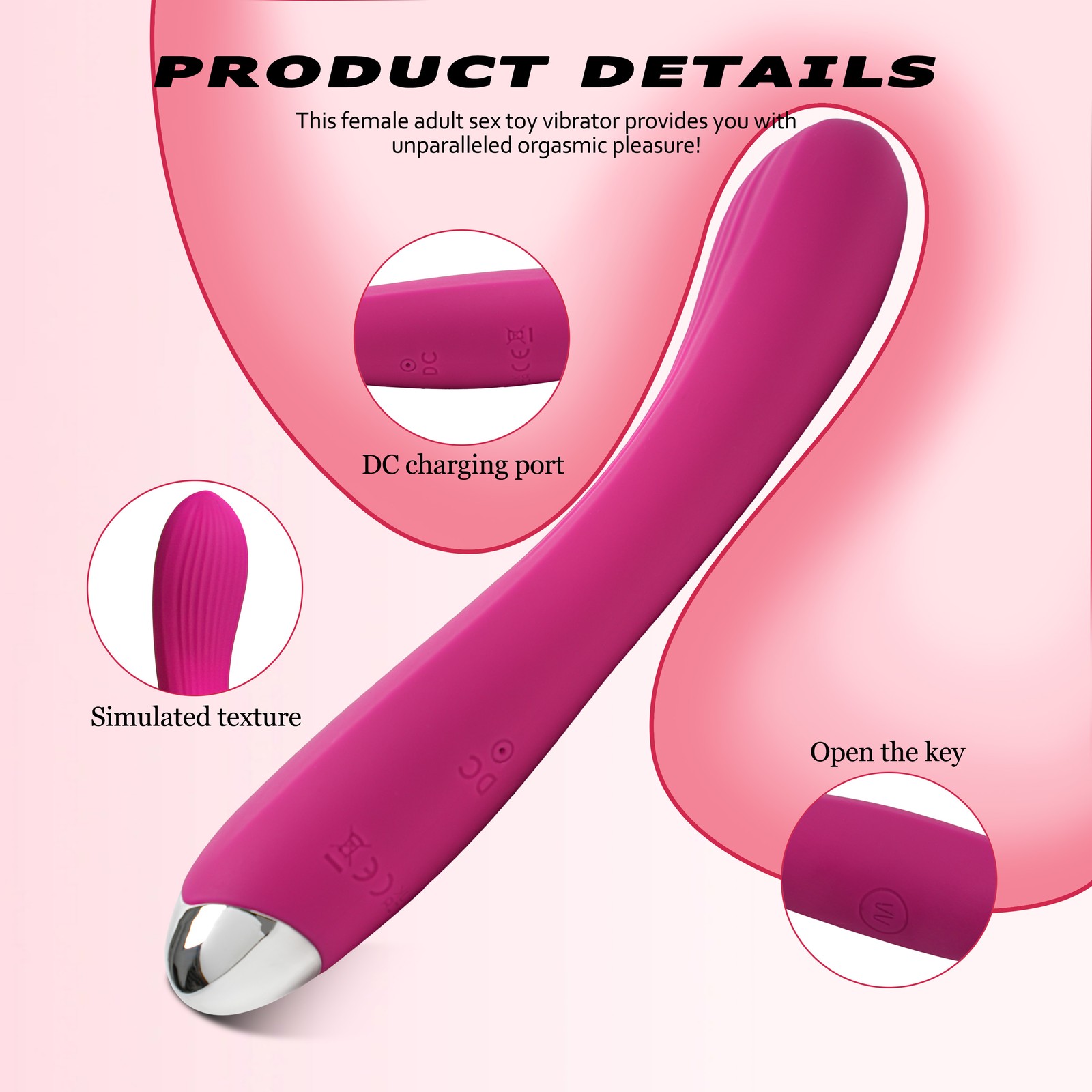 Vibrator Dildo Stimulator G-spot Vaginal Massager Clit Butt Plug Women Sex Toys