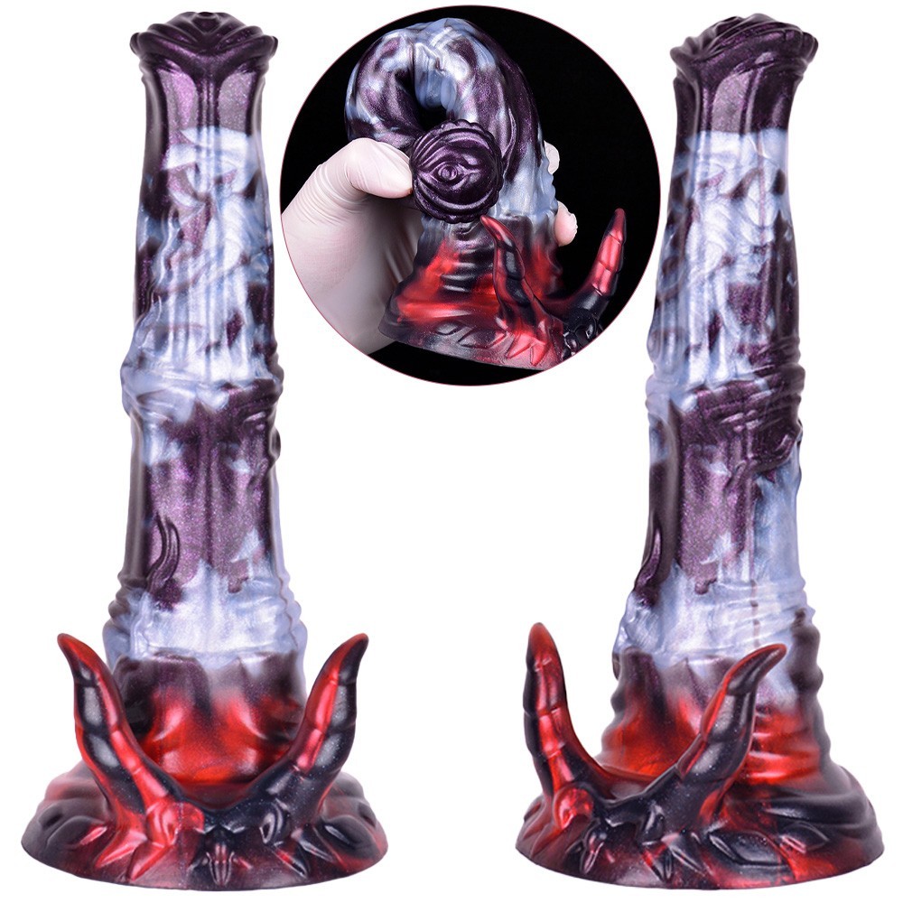 Fantasy Realistic Silicone Penis Soft Flexible Waterproof Textured Dildo Adults