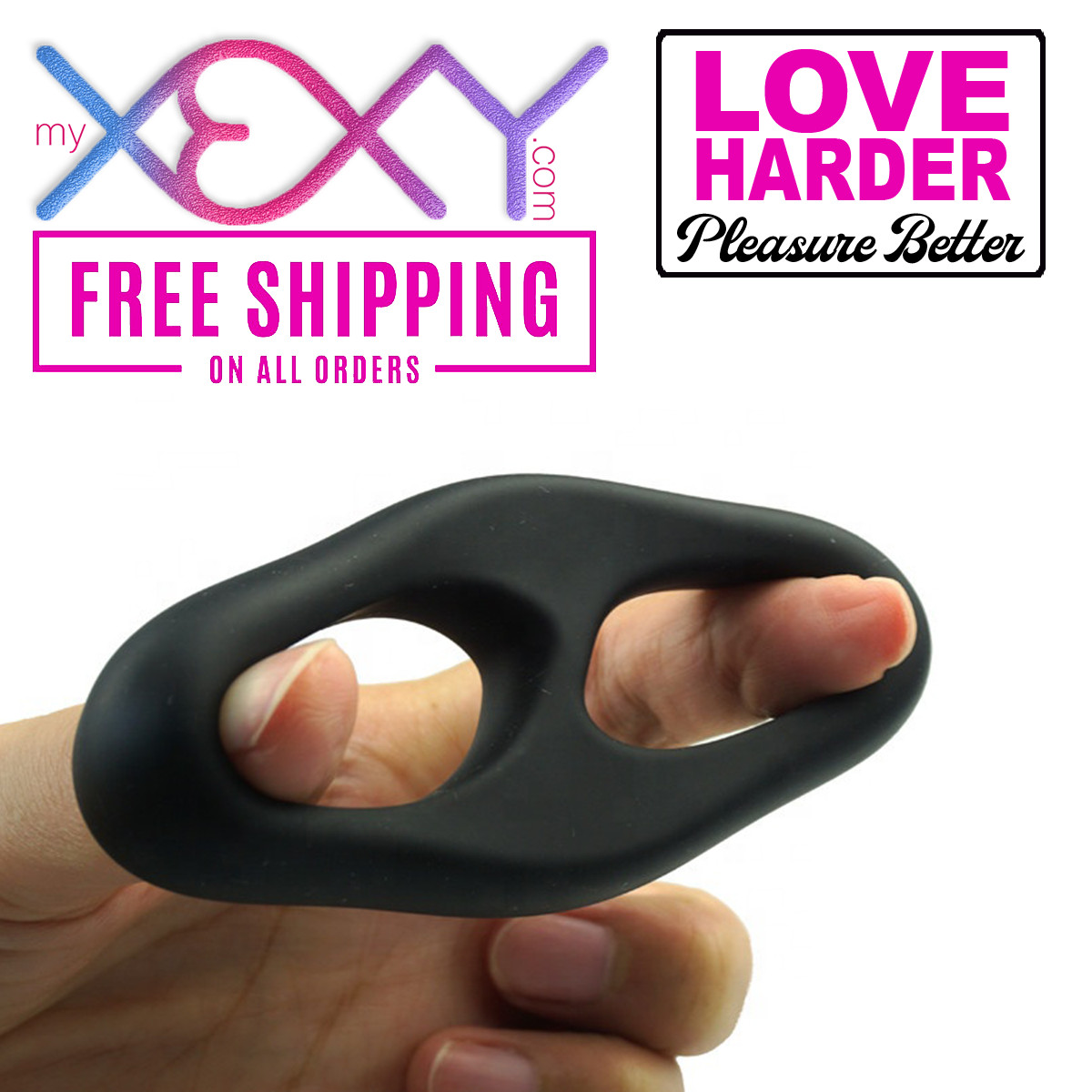 Tear Drop: Pro Dual Cock & Ball Ring Penis Dick Ring Enlarger ED Xexy Adult Sex