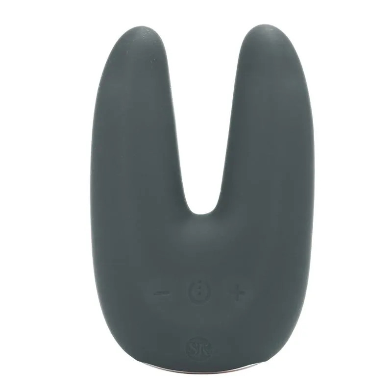 Secret Kisses Dual Motor Clitoral Vibrator-Grey