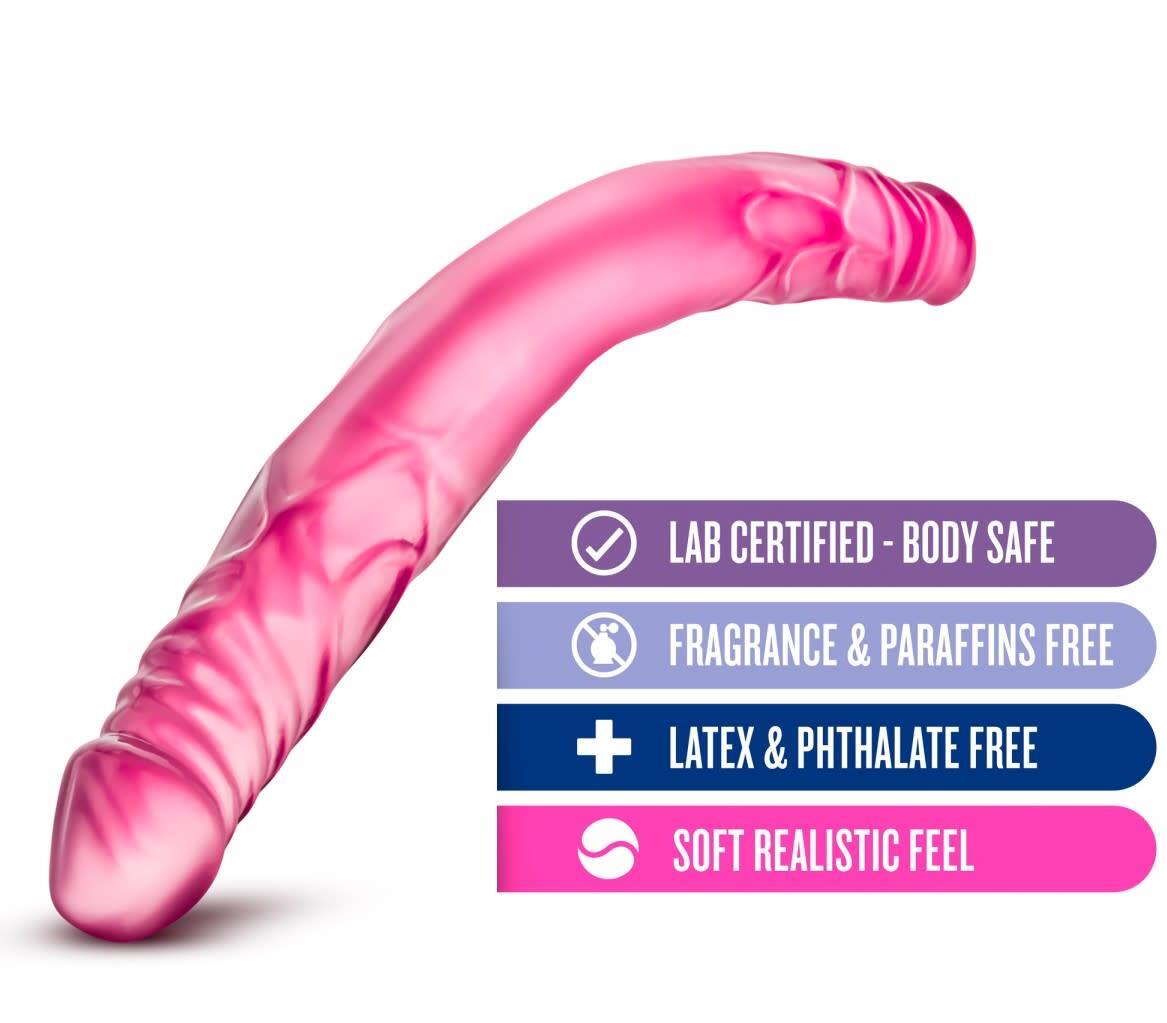 Eden 14″ G-Spot Two Headed Realistic Feel Double Dildo DP XL Sex Toy
