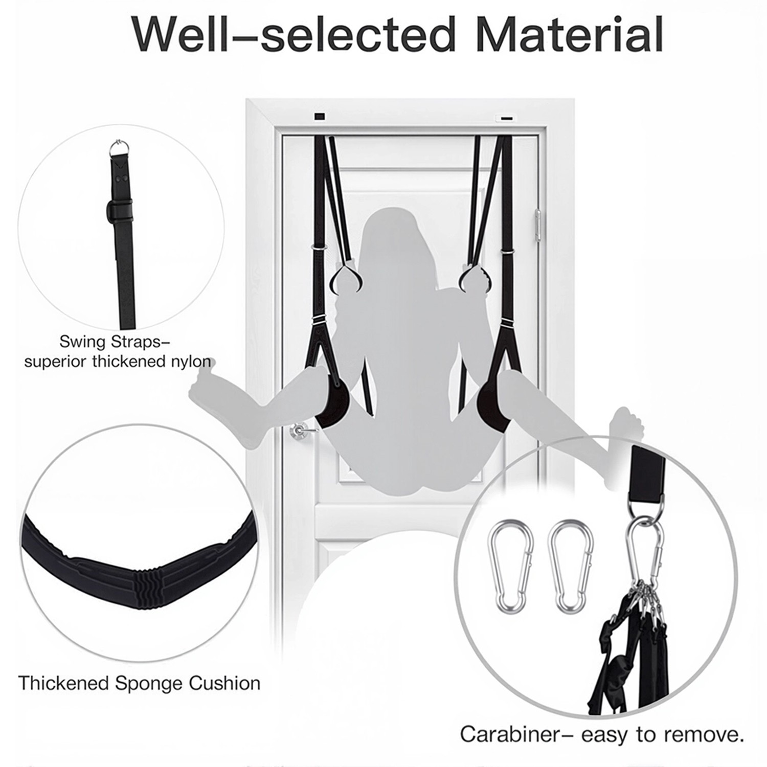 Sex Swing Toy BDSM Bondage 360° Spinning Door Ceiling Swing Sex Toy For Couples