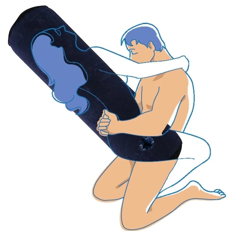 Toughage Sex Pillow Inflatable w/ Vagina Hole Sex Toy For Men Masturbation Women