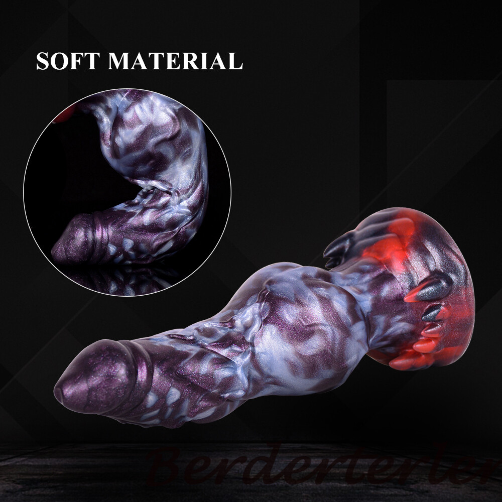 Monster Dildo with Suction Cup Penis Prostate Massager Silicone Anal
