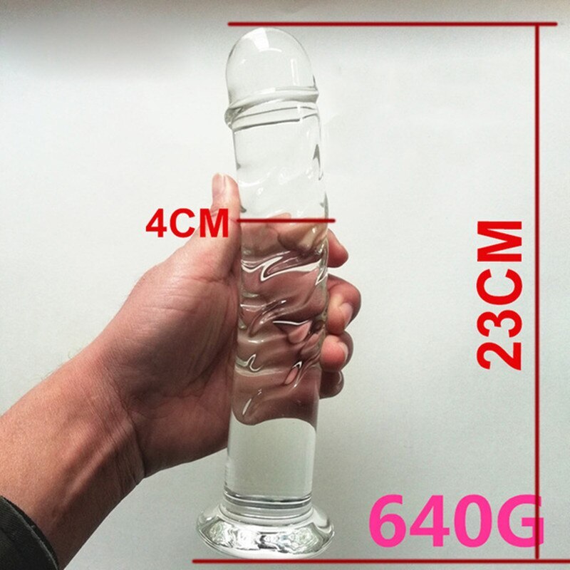 Pyrex Glass Dildo Femme Penis Masturbator Anal Dildos Glass Butt Plug Sex Toys