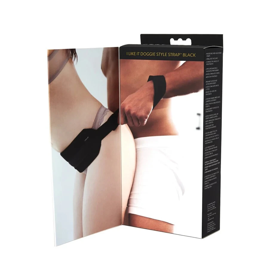 Doggie Style Strap Black – Sex Position Deep Penetration Restraint Harness