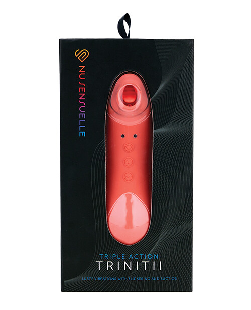 SENSUELLE TRINITII SUCKING FLICKING VIBRATING IN ONE RECHARGEABLE VIBRATOR
