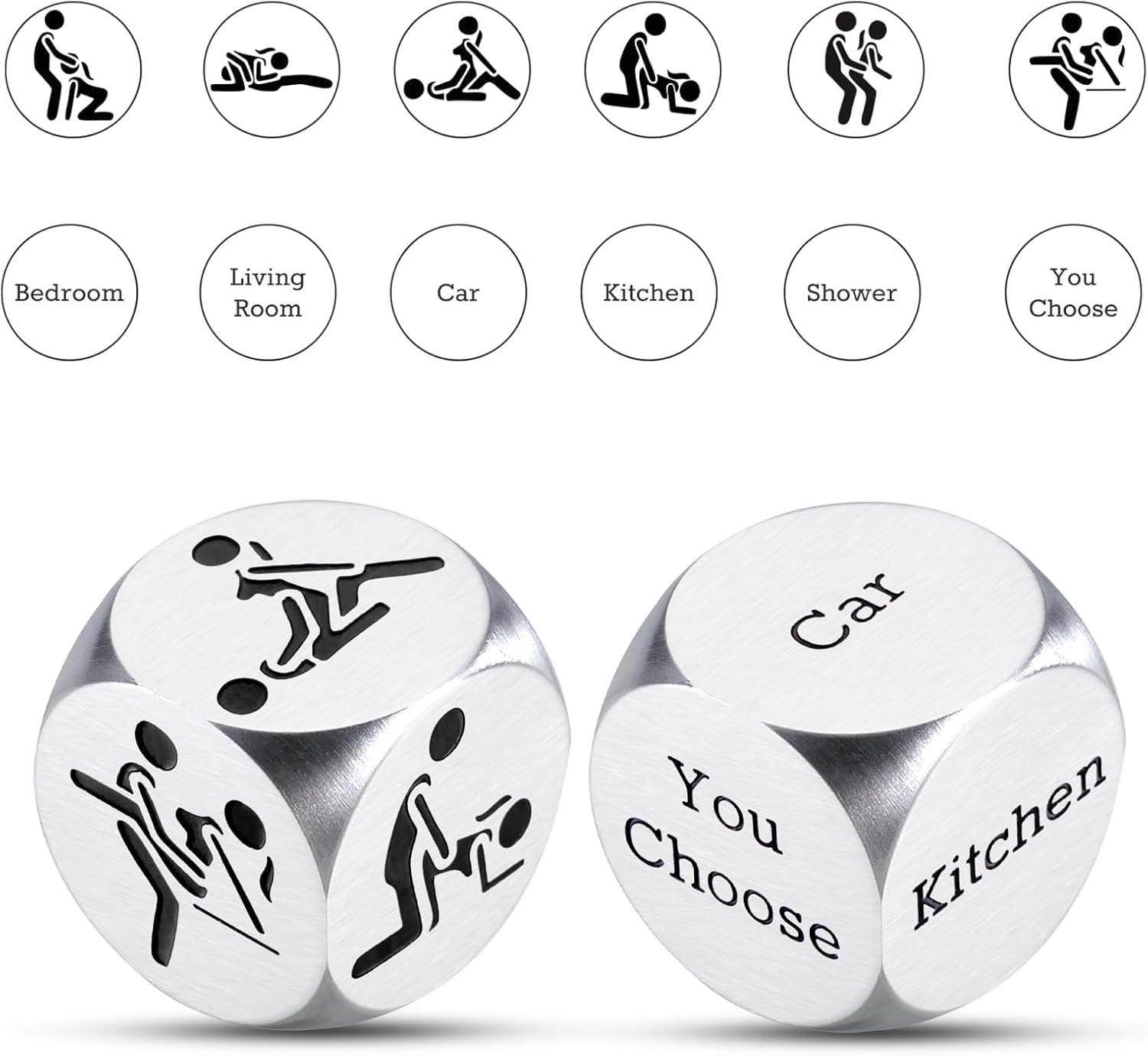 Sex Dice, Naughty Sexy Valentines Gifts for Him, Fun Sex Bedroom Stuff for Coupl