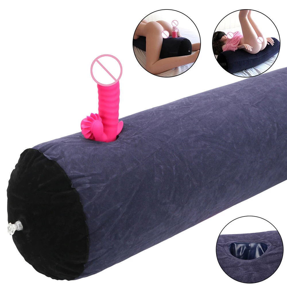 Inflatable Hugging Pillow BonBon Mount Insert Dildo Vibrator Fasten Sex Toys