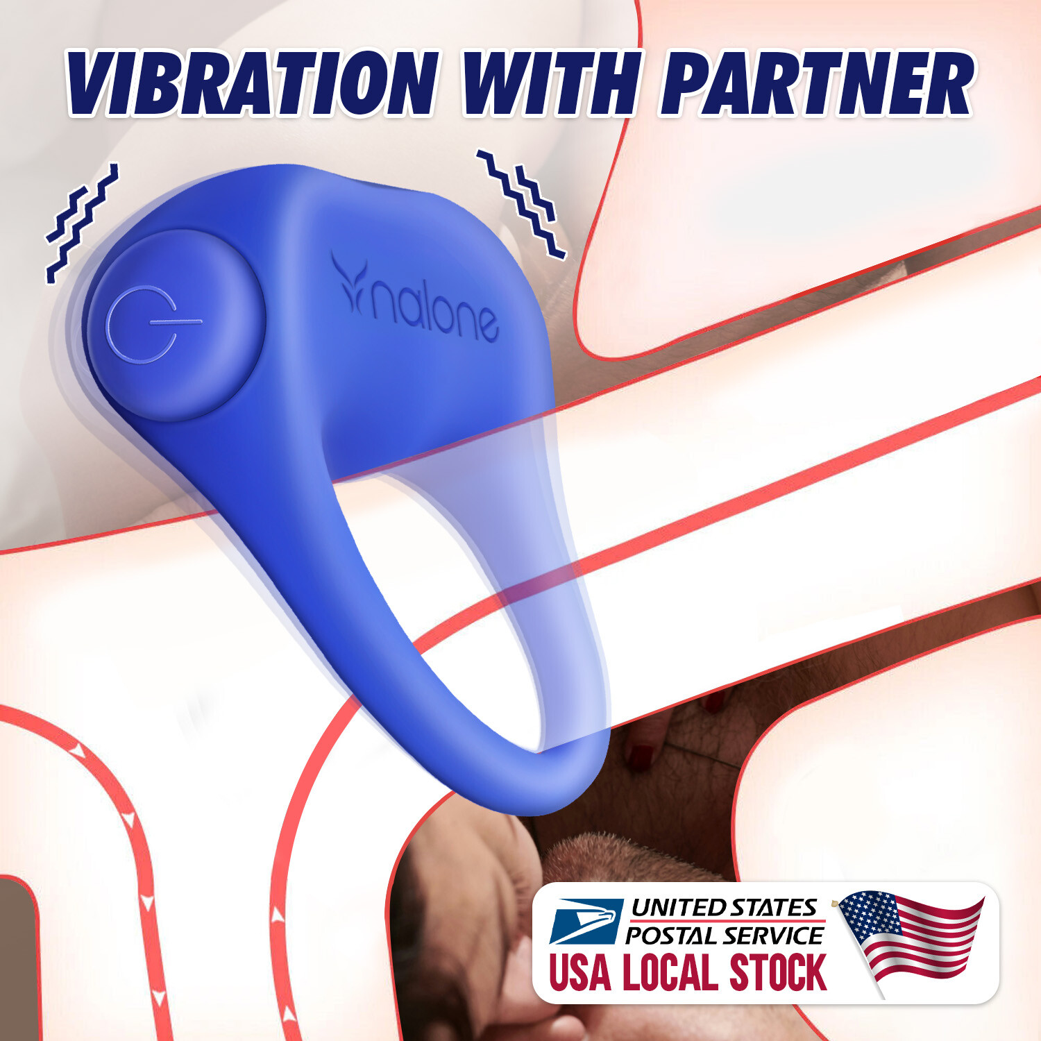 Vibrating Cock Dick Rings Waterproof Penis Ring Silicone For Men Sex Toy Orgasm